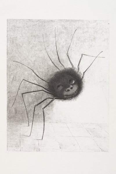 Araña sonriente, c.1881 de Odilon Redon